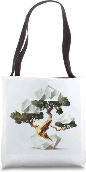 Geometric Kaleidoscope Bonsai Captivating Symmetrical Forms Tote Bag