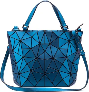 Geometric Luminous Purses and Handbags for Women Holographic Reflective Crossbody Bag Wallet Flash Rainbow Tote 03