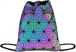 Geometric Luminous Tote Bag Holographich Purses and Handbags Flash Reflactive Crossbody Bag for Women