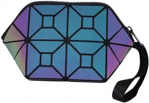 Geometric Luminous Tote Bag Holographich Purses and Handbags Flash Reflactive Crossbody Bag for Women