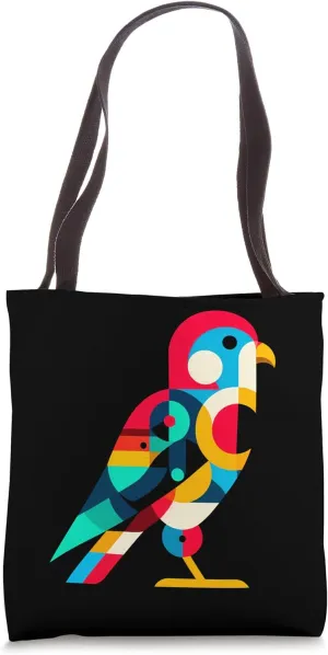 Geometric Minimalism Modern Illustration Kestrel Bird Art Tote Bag