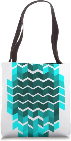 Geometric Pattern Geometry Abstract Retro Arcs Modern Art Tote Bag
