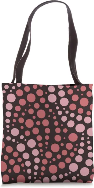 Geometric Pebble Pathway Design Pink Pastel Shades Colors Tote Bag