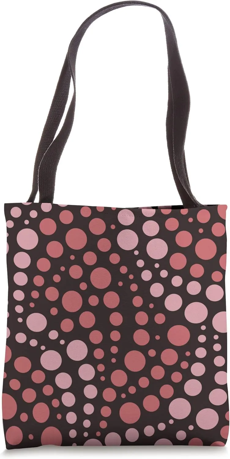 Geometric Pebble Pathway Design Pink Pastel Shades Colors Tote Bag