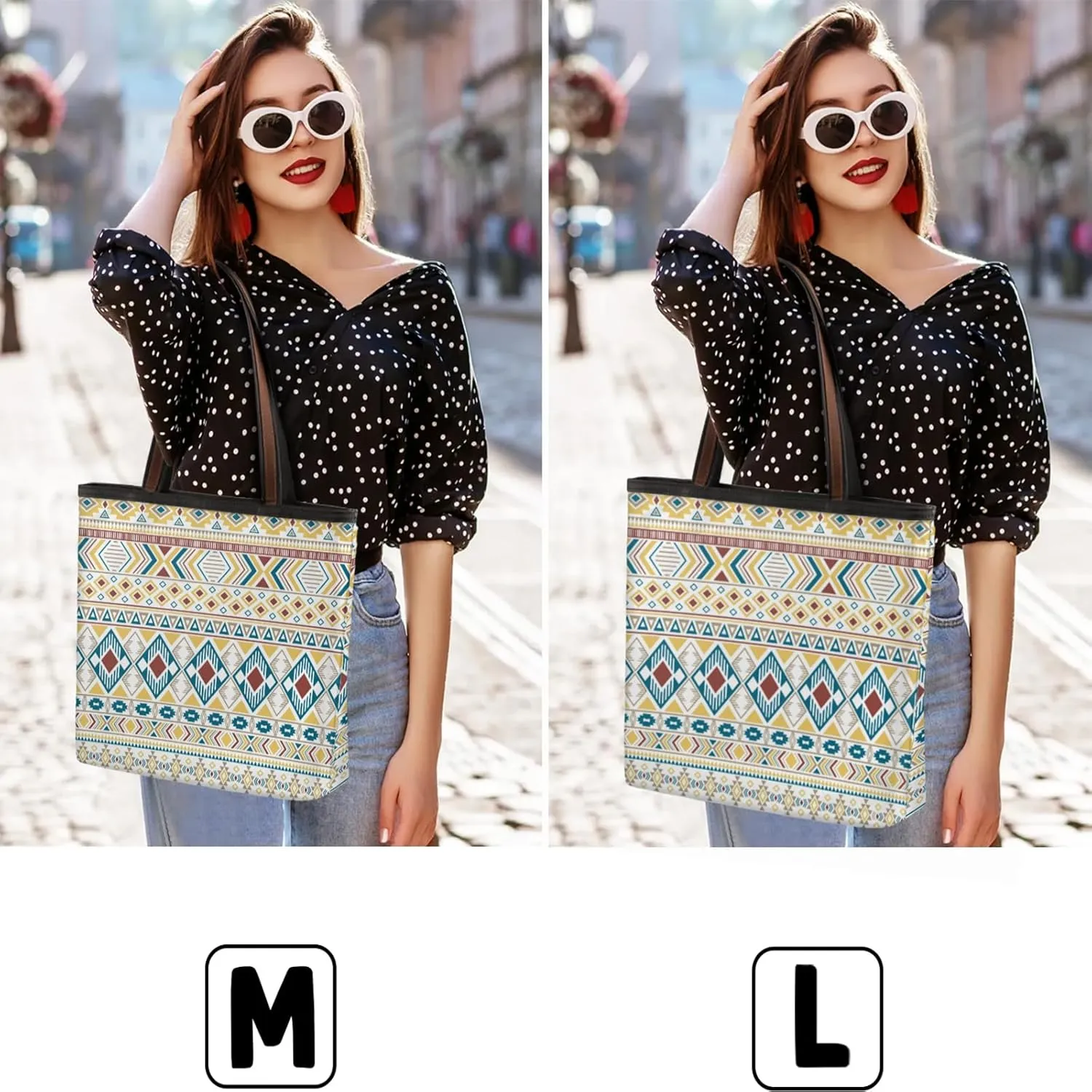 Geometric Rhombus Triangle Tote Bag for Women Womens Handbags Tote Bag for Work Shopping Travel Beach