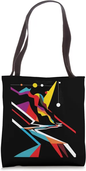 Geometric slope design Tote Bag