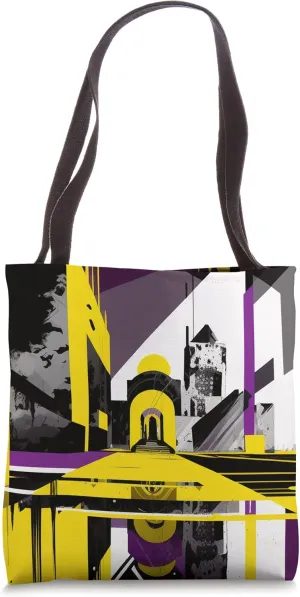 Geometric Throne Room AI-Generated Tote Bag