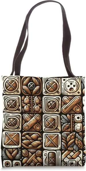 Geometric Tile Pattern Artwork Tote Bag