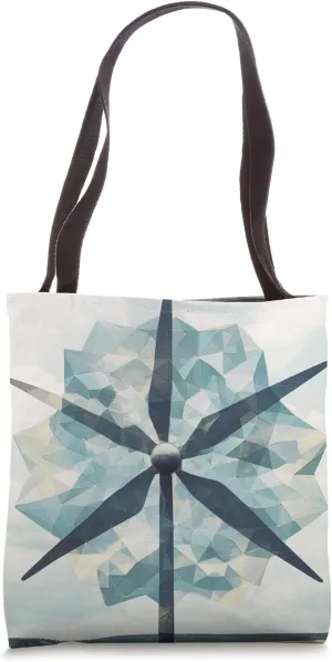 Geometric Windmill Farm Modern Abstract Landscape Design Tote Bag