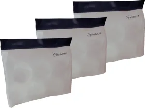Ghiaccio Reusable Ice Bag - Premium Ice Storage Bags, Plastic Free and BPA Free, Freezer Safe and Leakproof Silicone for Long-Lasting Freshness (Pack of 3)