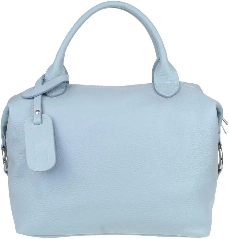 Girly HandBags Womens Genuine Leather Plain Side Circle Hobo Handbag