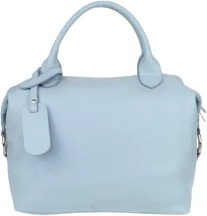 Girly HandBags Womens Genuine Leather Plain Side Circle Hobo Handbag