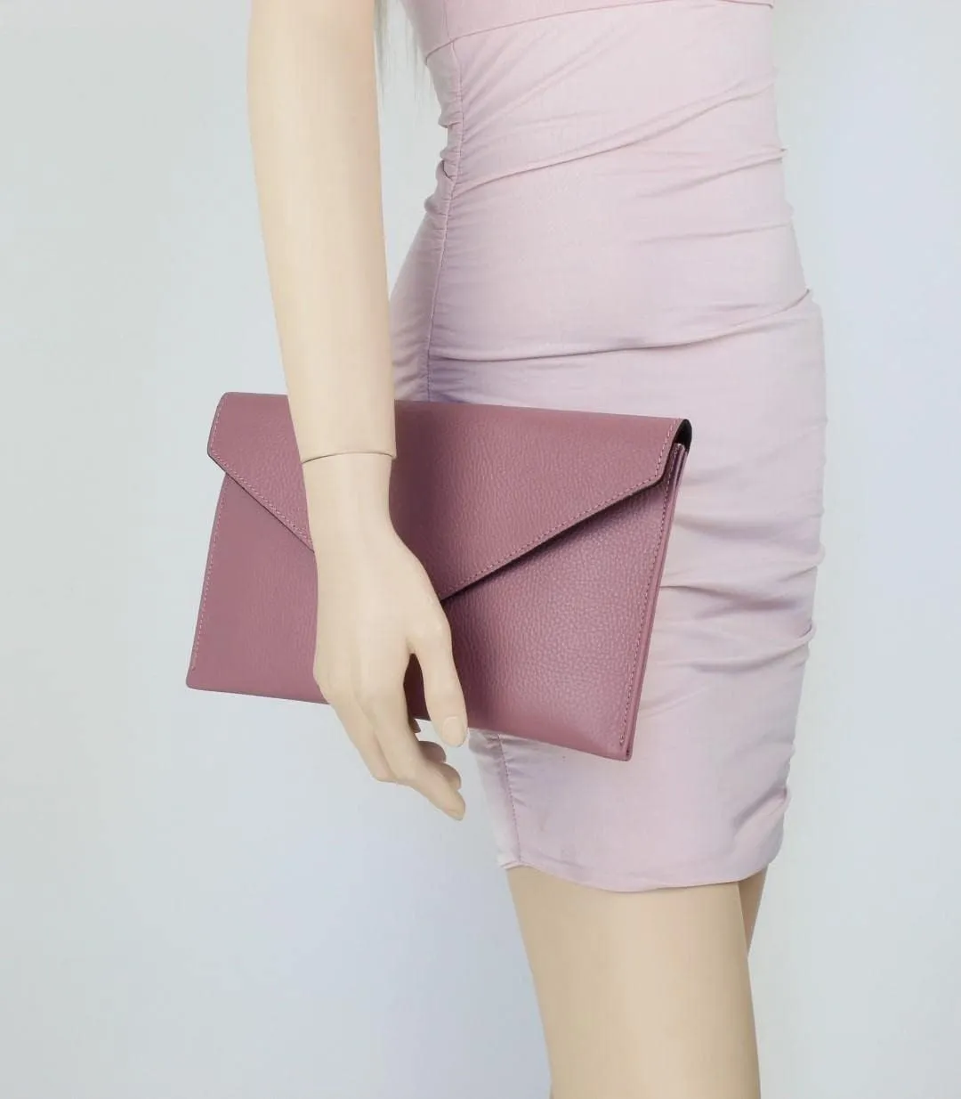 Girly HandBags Womens Italian Genuine Leather Envelope Clutch Bag