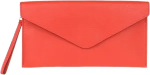 Girly HandBags Womens Italian Genuine Leather Envelope Clutch Bag