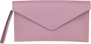 Girly HandBags Womens Italian Genuine Leather Envelope Clutch Bag