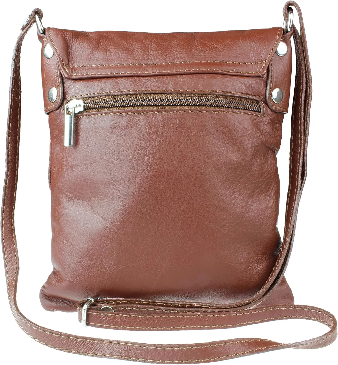 Girly HandBags Womens Italian Leather Shoulder Bag Small Cross Body Messenger Soft Leather Vera Pelle Phone Holder Holiday