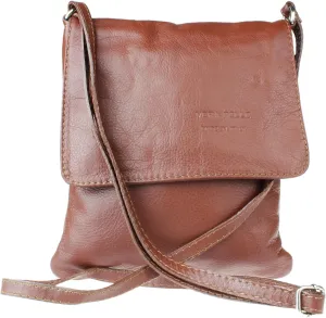 Girly HandBags Womens Italian Leather Shoulder Bag Small Cross Body Messenger Soft Leather Vera Pelle Phone Holder Holiday