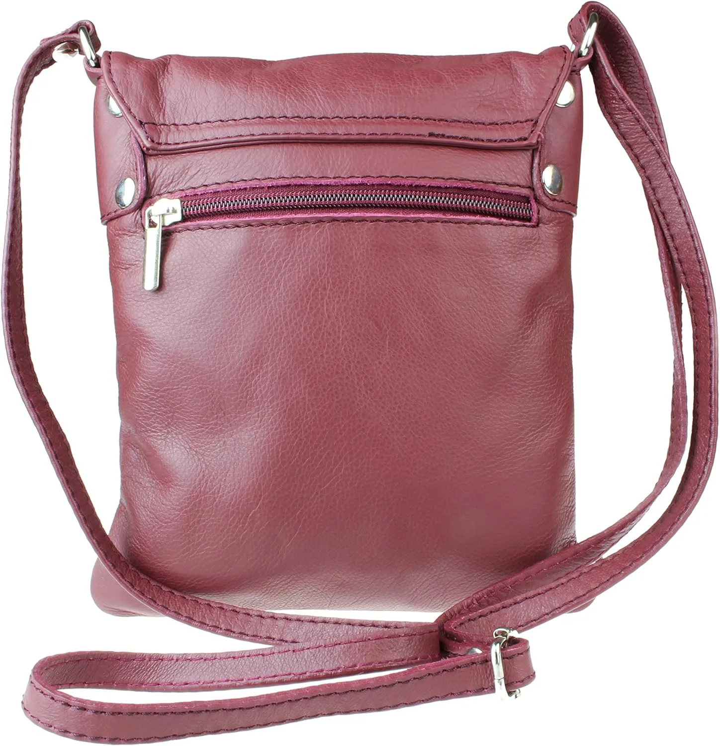 Girly HandBags Womens Italian Leather Shoulder Bag Small Cross Body Messenger Soft Leather Vera Pelle Phone Holder Holiday