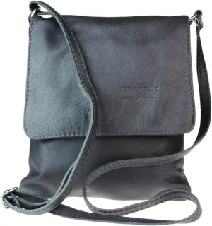 Girly HandBags Womens Italian Leather Shoulder Bag Small Cross Body Messenger Soft Leather Vera Pelle Phone Holder Holiday