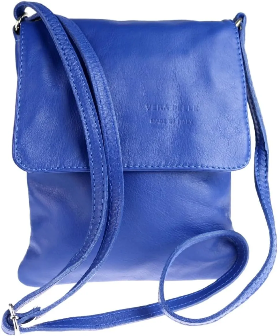 Girly HandBags Womens Italian Leather Shoulder Bag Small Cross Body Messenger Soft Leather Vera Pelle Phone Holder Holiday