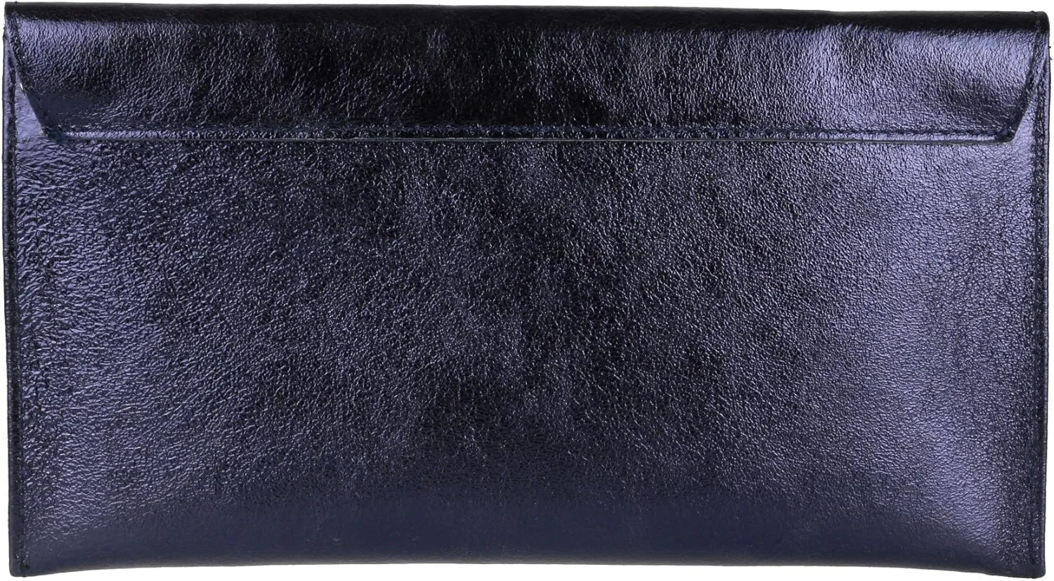 Girly HandBags Womens Leather Italian Metallic Shimmer Envelope Wrist Clutch Bag