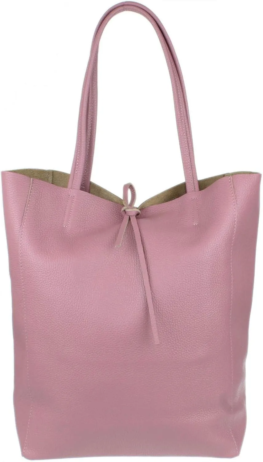 Girly HandBags Womens Open Top Genuine Leather Handbag