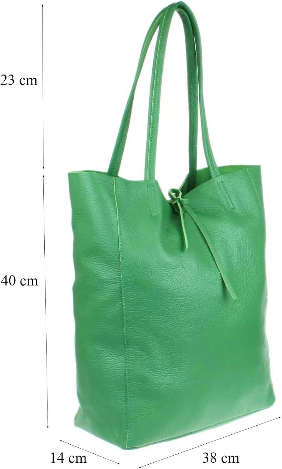 Girly HandBags Womens Open Top Genuine Leather Handbag