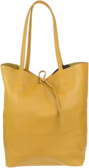 Girly HandBags Womens Open Top Genuine Leather Handbag