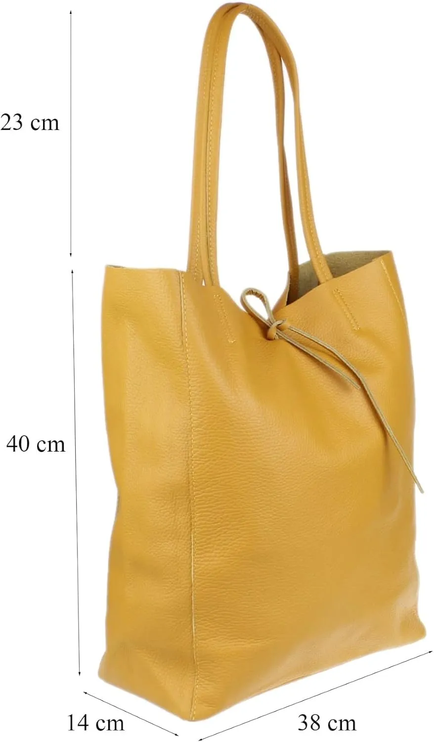Girly HandBags Womens Open Top Genuine Leather Handbag