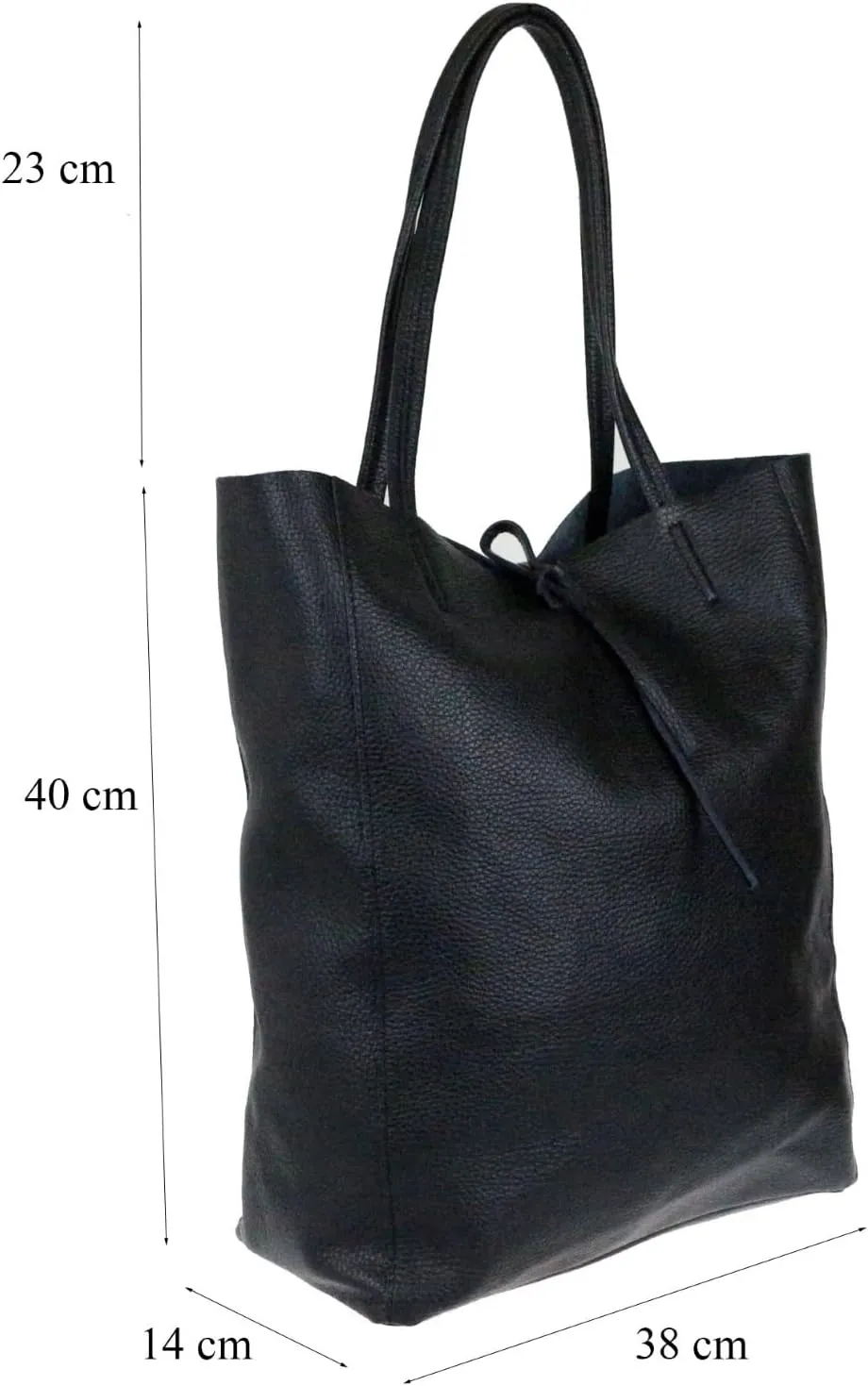 Girly HandBags Womens Open Top Genuine Leather Handbag