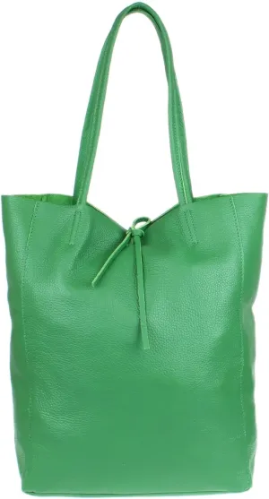 Girly HandBags Womens Open Top Genuine Leather Handbag