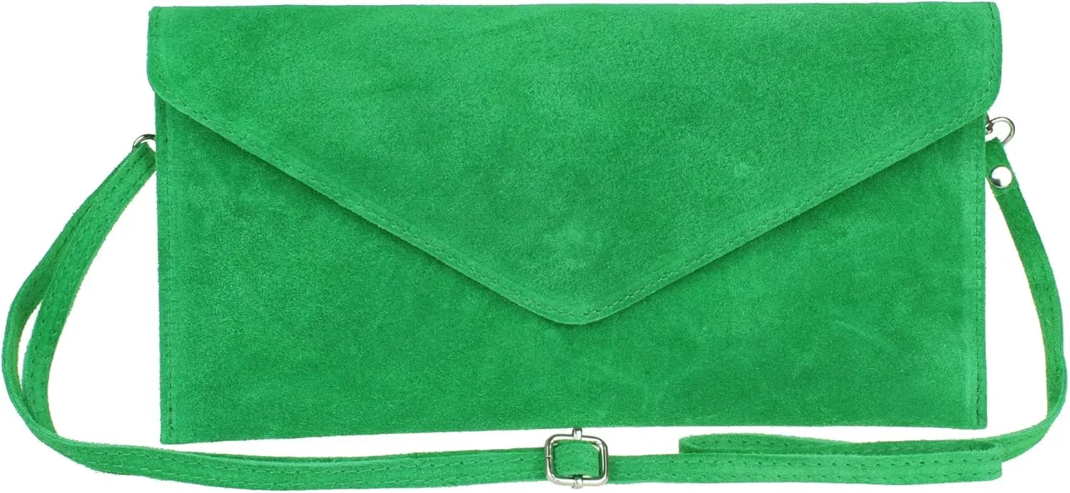 Girly HandBags Womens Plain Italian Genuine Leather Crossbody Tote Bag