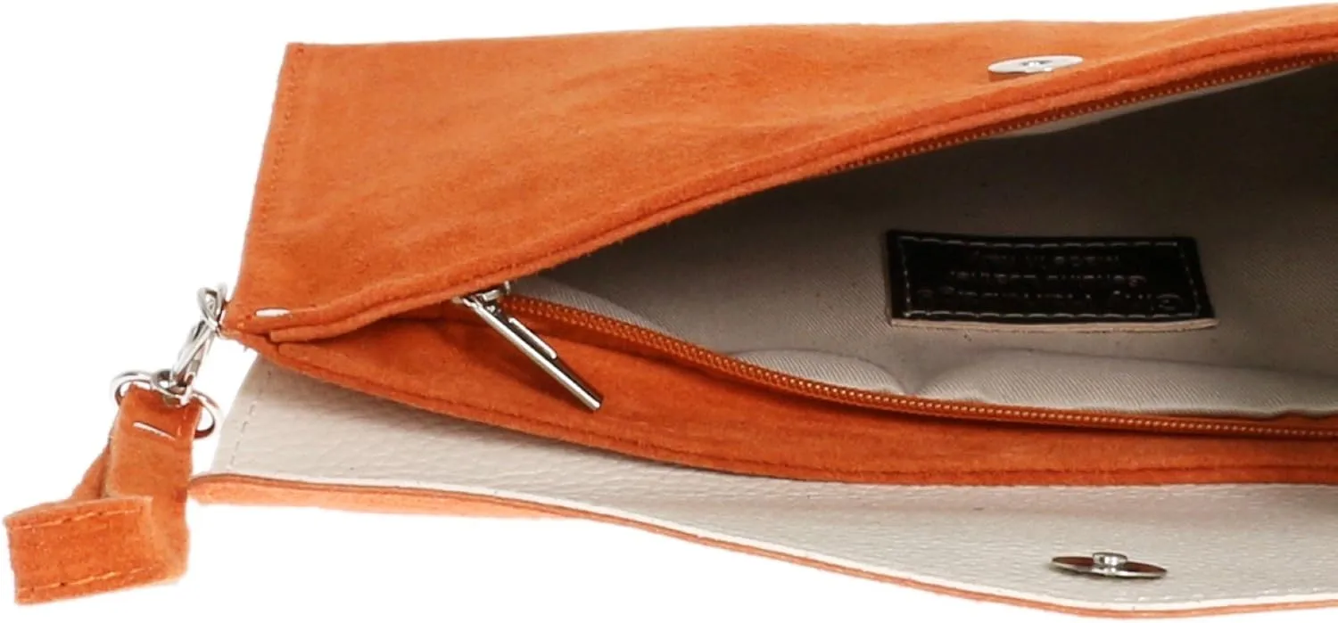 Girly HandBags Womens Plain Italian Genuine Leather Crossbody Tote Bag