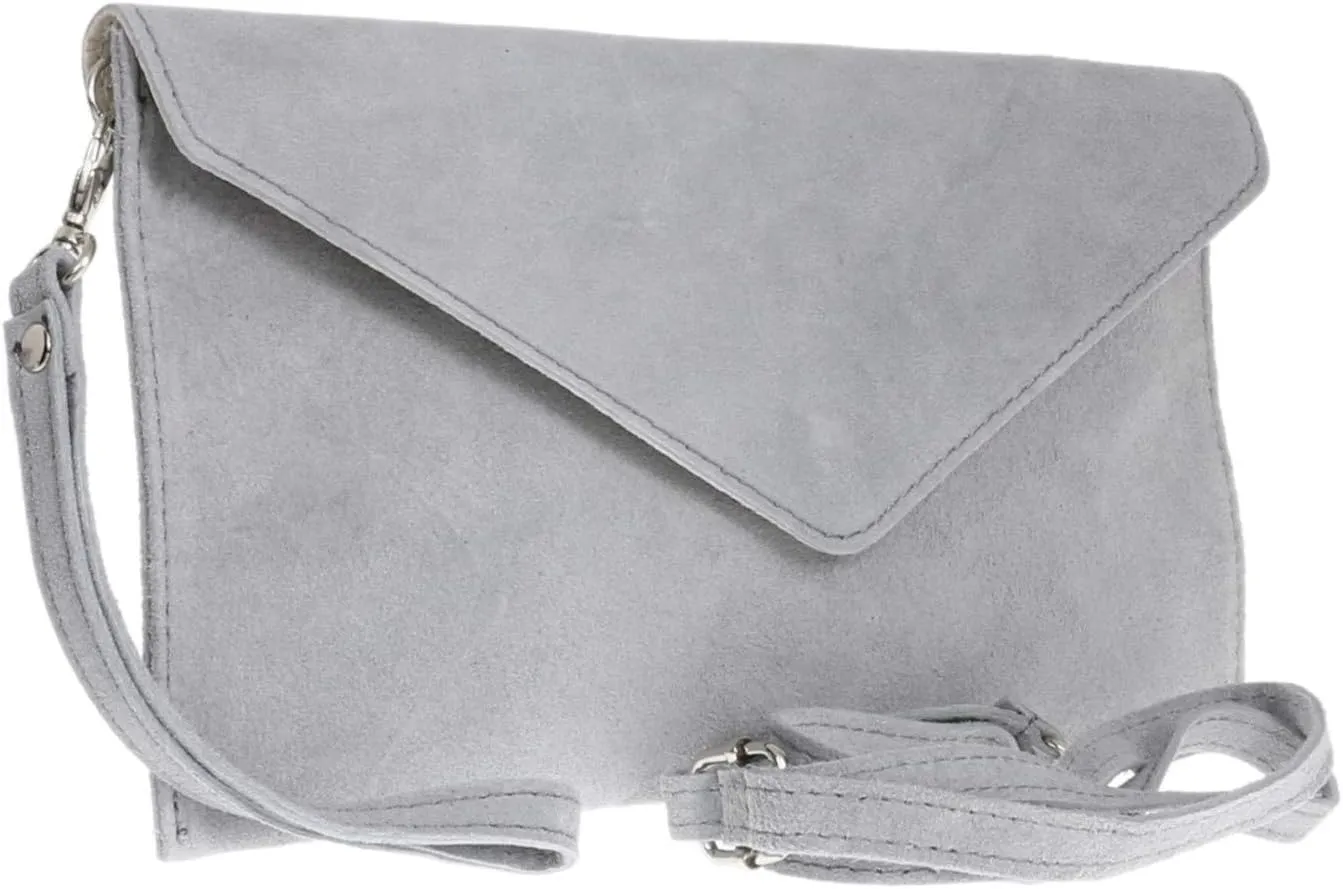 Girly HandBags Womens Plain Italian Genuine Leather Crossbody Tote Bag