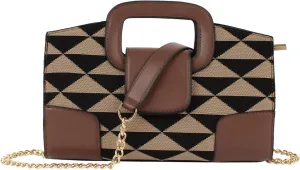 Goclothod Top Handle Satchel Women Vintage Flap Tote Clutch Handbag Crossbody Shoulder Bag Purse