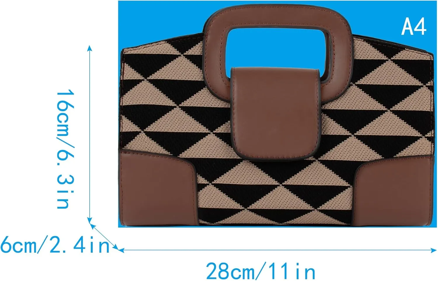 Goclothod Top Handle Satchel Women Vintage Flap Tote Clutch Handbag Crossbody Shoulder Bag Purse