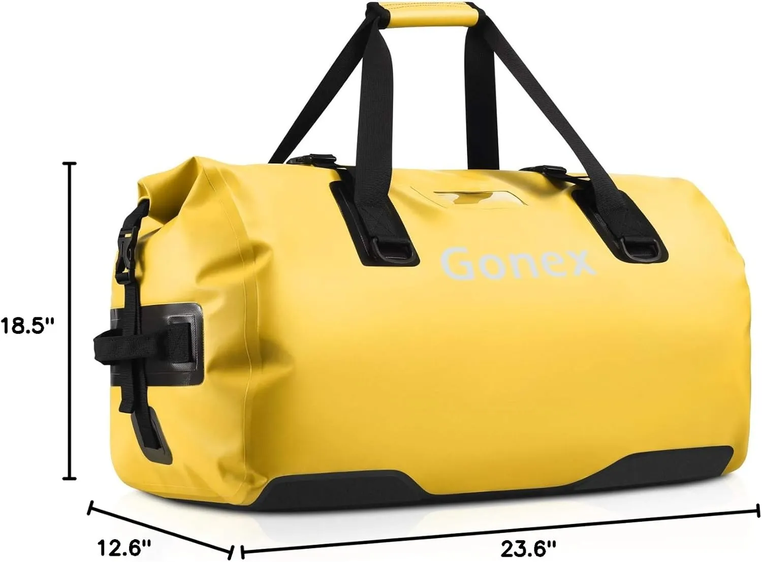Gonex 40L 60L 80L Extra Large Waterproof Duffle Travel Dry Duffel Bag Heavy Duty Bag with Durable Straps & Handles for Kayaking Paddleboarding Boating Rafting Fishing