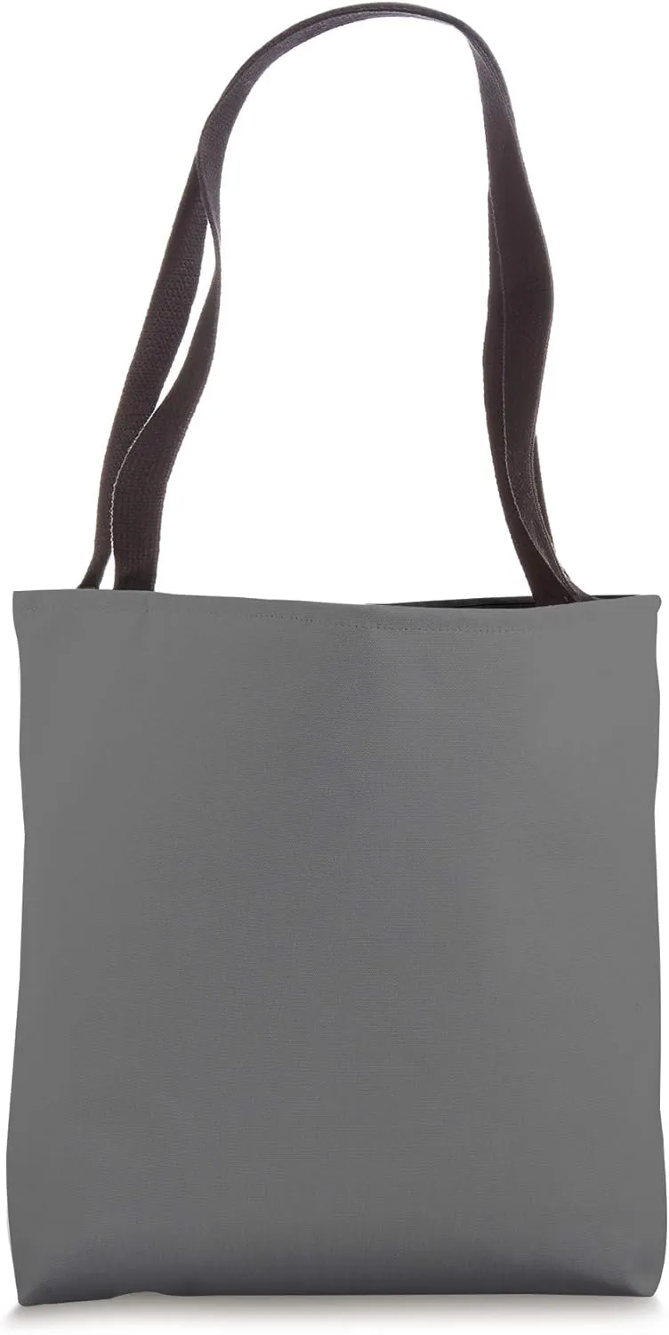 Granite Gray Plain Solid Color Simple Classic Tote Bag