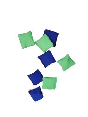 Grass Green and Royal Blue 2" Mini Toss bags cornhole replacement bags All Weather