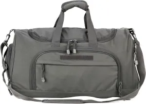 Greencity Gym Bag Travel Duffel Bag Sports Tote Tactical Army Weekender Work Out Bags for Women & Men Lightweight Waterproof Shoe Pocket,Grey 21.2 Inch