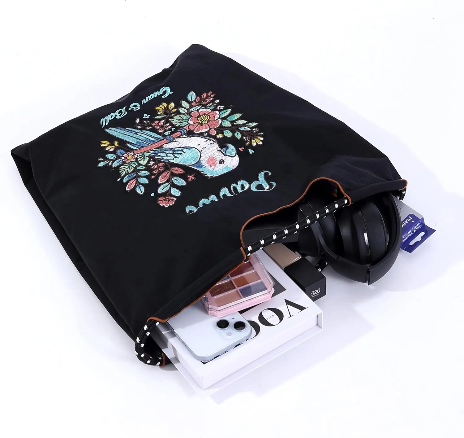 Guan&Ball Nylon Tote Bag for Women，Nylon Tote Bag,Everyday Bag Handbags for Work Beach Gym