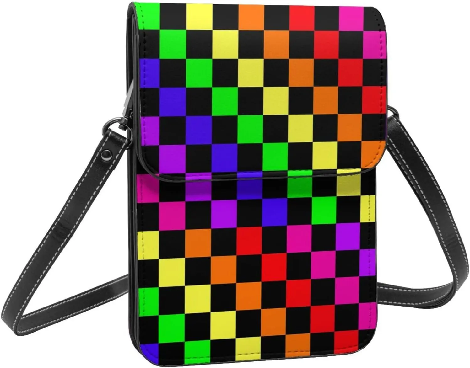 Guatemala Flag Leather Crossbody Cell Phone Purse Small Wallet Bags Adjustable Phone Bag for Women
