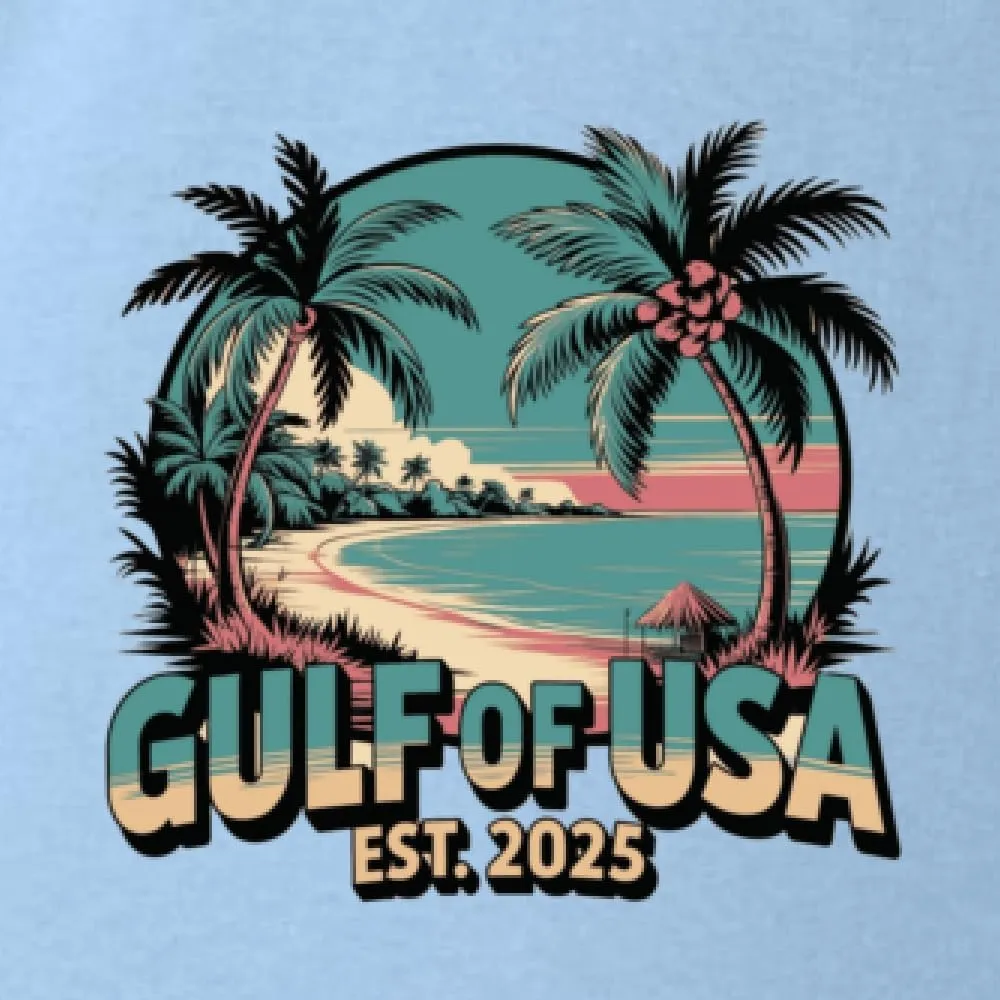 Gulf of The USA Est 2025 Funny USA President Quote Mexico Political Men's T-Shirt