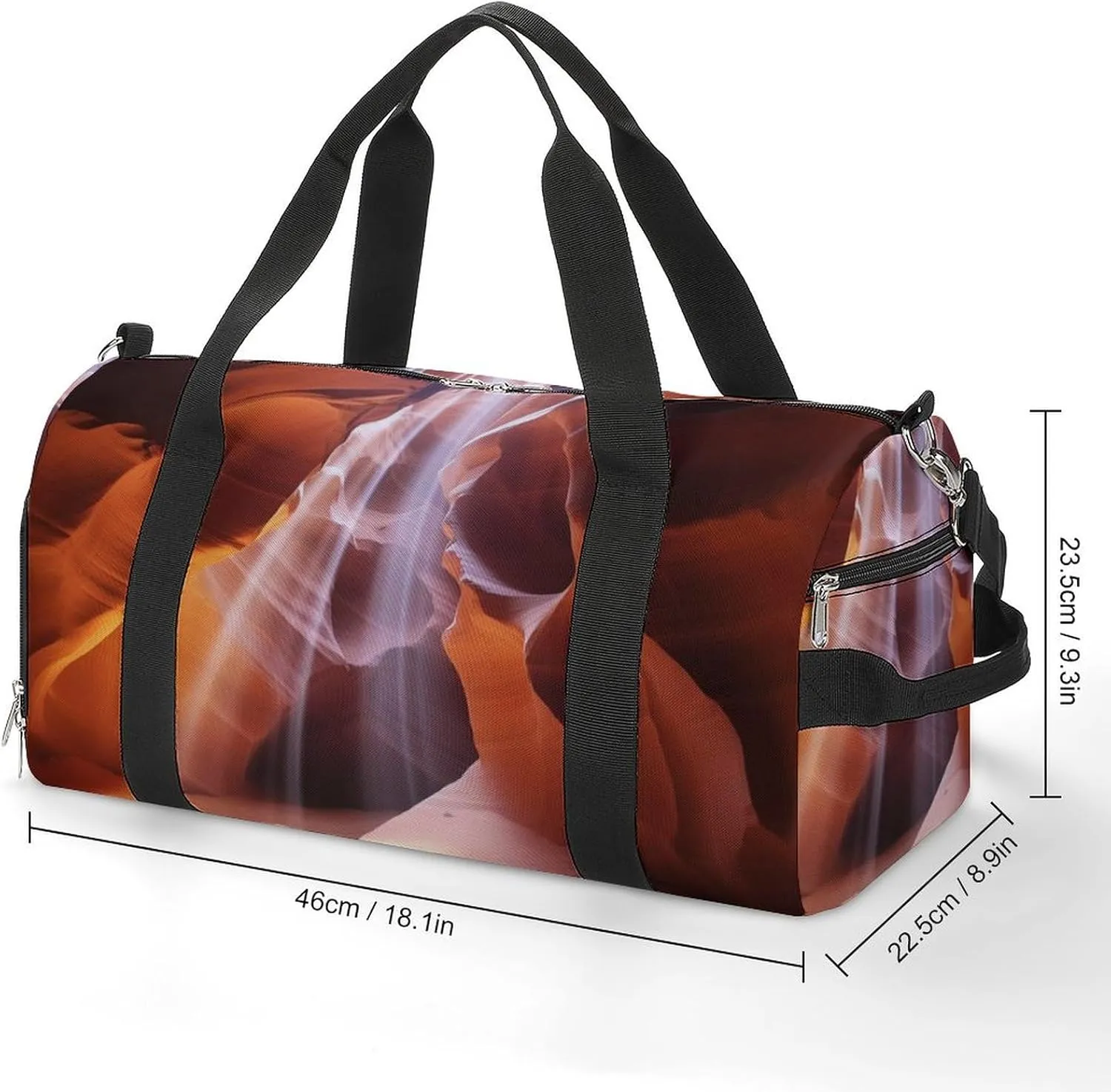 Gym Bag Antelope Canyon Duffel Bag for Men Women Overnight Bag with Shoe Compartment Workout Bags