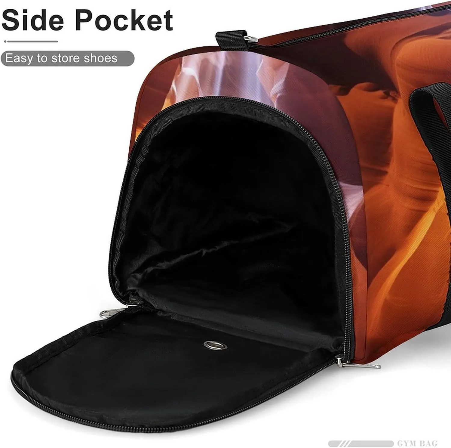 Gym Bag Antelope Canyon Duffel Bag for Men Women Overnight Bag with Shoe Compartment Workout Bags