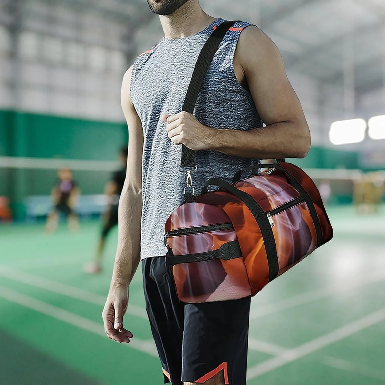 Gym Bag Antelope Canyon Duffel Bag for Men Women Overnight Bag with Shoe Compartment Workout Bags