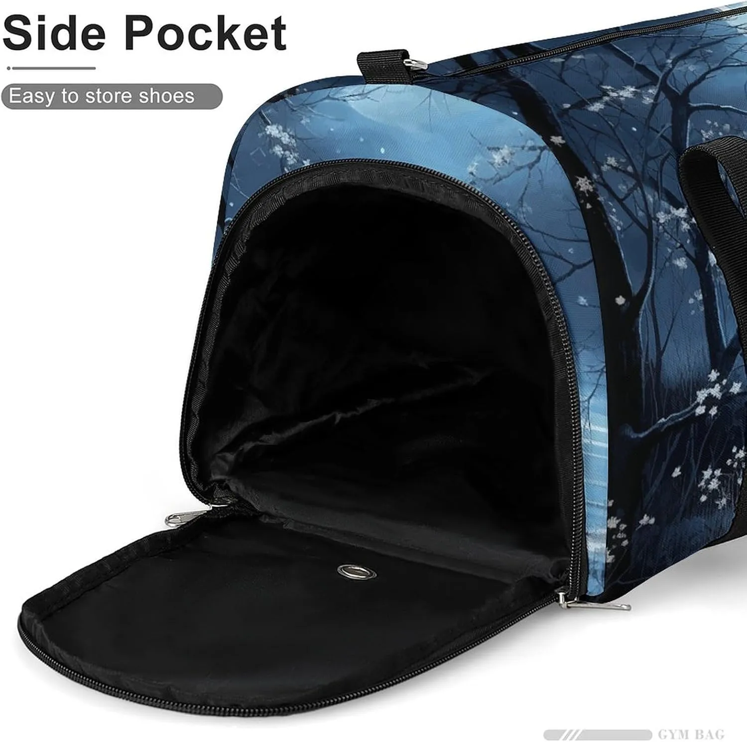 Gym Bag Dreamy Romantic Style Duffel Bag for Men Women Overnight Bag with Shoe Compartment Workout Bags