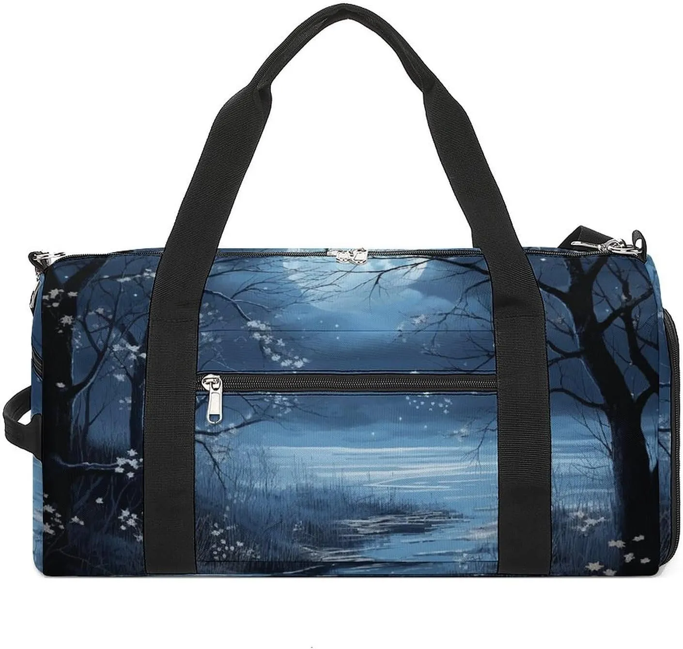 Gym Bag Dreamy Romantic Style Duffel Bag for Men Women Overnight Bag with Shoe Compartment Workout Bags