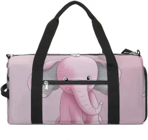 Gym Bag Elephant Duffel Bag for Men Women Overnight Bag with Shoe Compartment Workout Bags