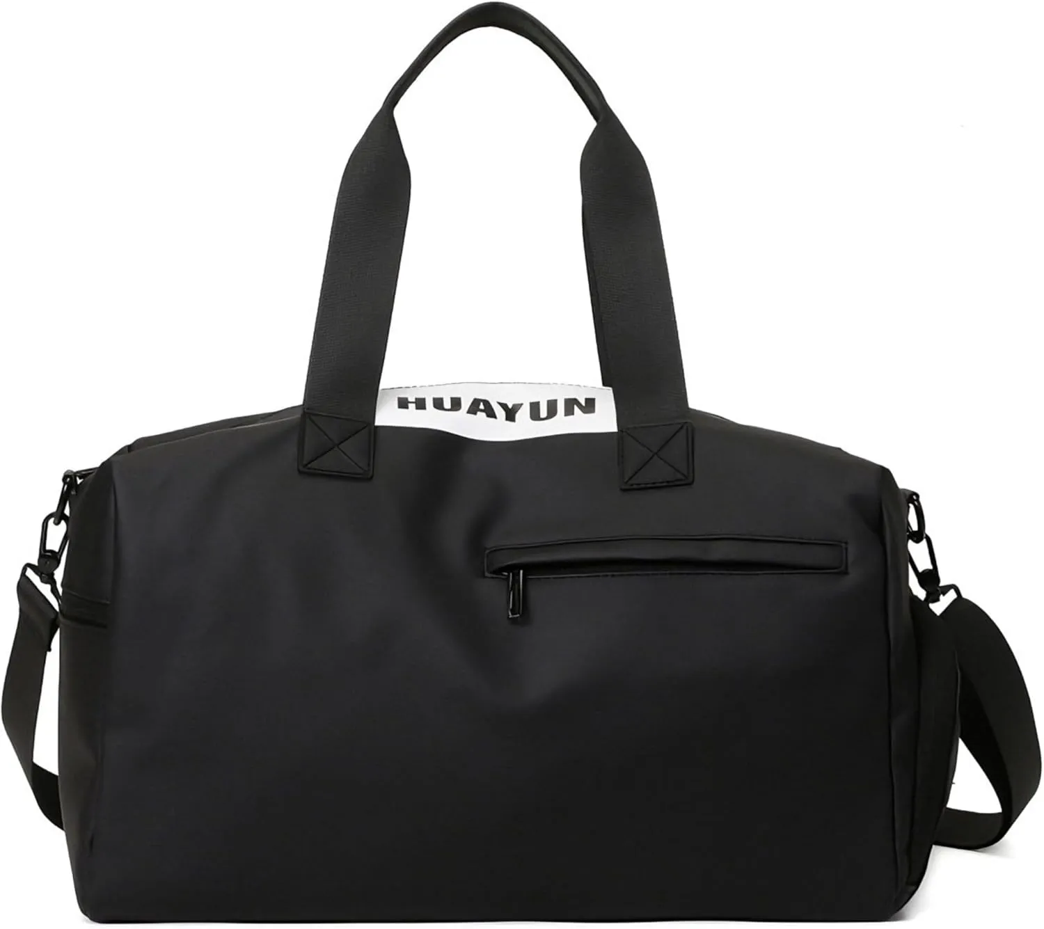 Gym Bag for Women with Shoe Compartment, Weekender Bag Travel Bag for Women, Dry-Wet Separation, Multifunctional Large Capacity and High-Density Oxford Fabric (Black)